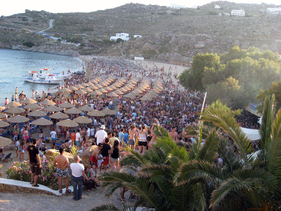 Best beach clubs in Mykonos Greece Roamaroo