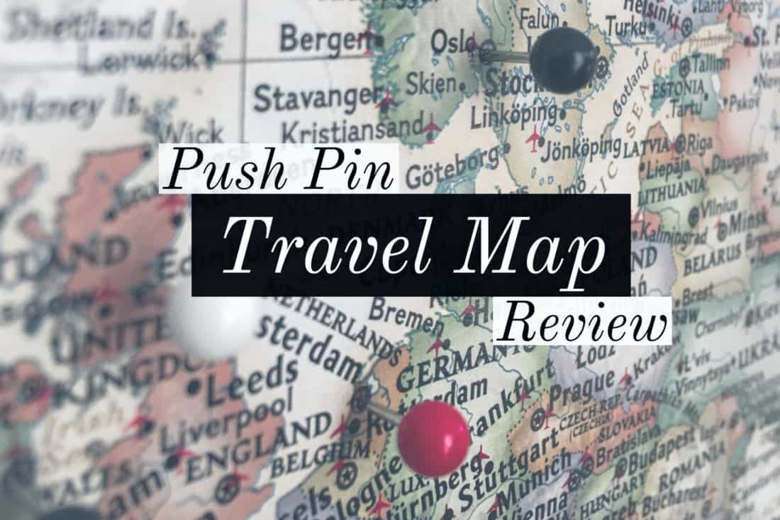Push Pin Travel Map for bucket list travel