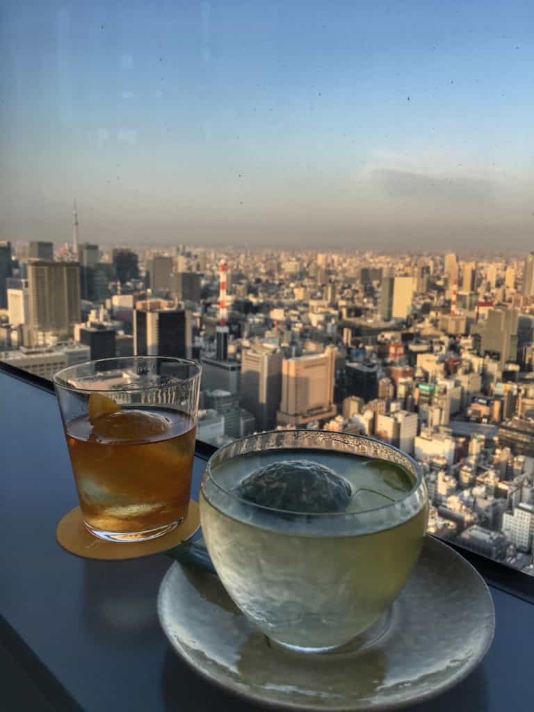 Cocktails at the Andaz Skyscraper in Tokyo