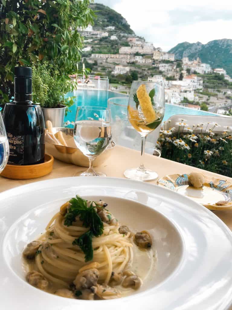 Dining at the Belmond Hotel Caruso