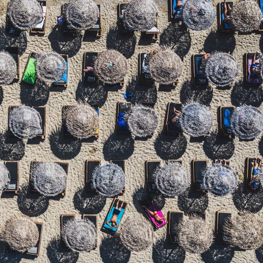 Beach Umbrellas at Paraga Beach